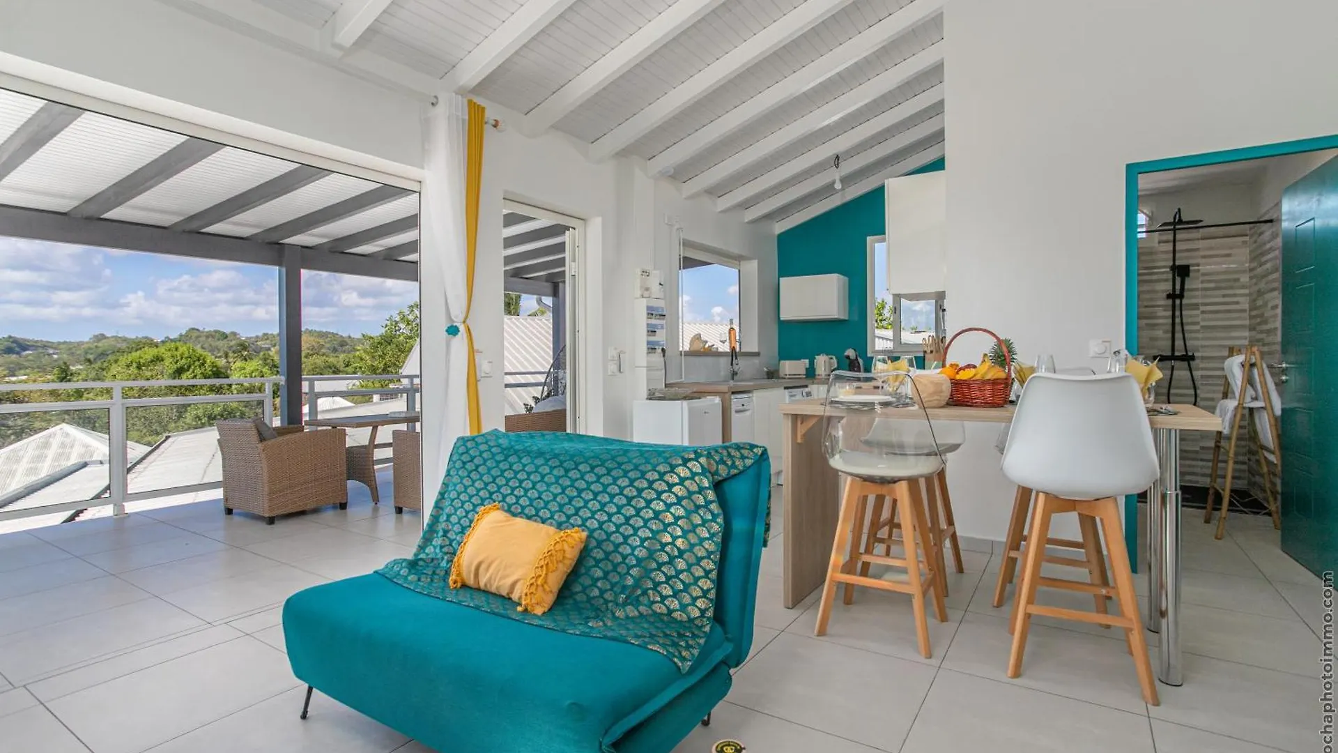 Villa Gosier T3- Vue Nature - Romantique Le Gosier  0*, Le Gosier (Grande-Terre) Gwadelupa